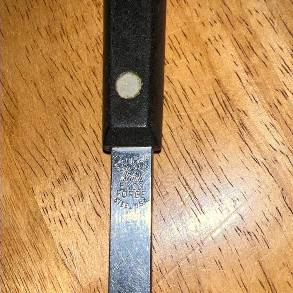 Black Stainless Steel Carving Fork Vintage Ekco